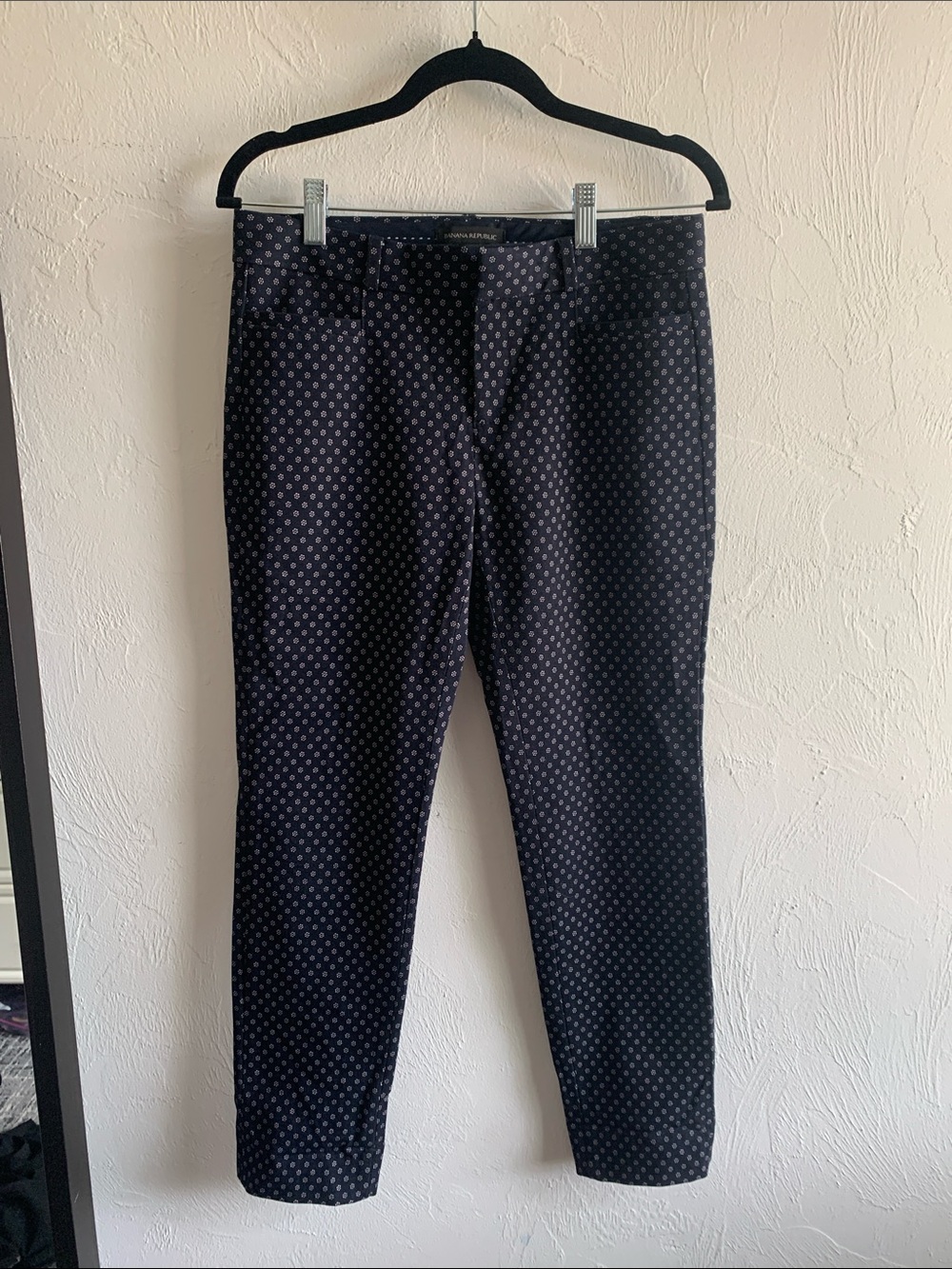 NWOT Banana Republic Women's Navy Patterned Dress Pants